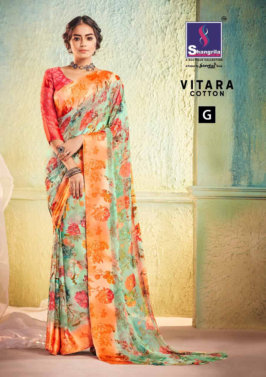 Shangrila Vitara Cotton Wedding Wear Cotton Sarees Shangrila Vitara Cotton Wedding Wear Cotton Sarees